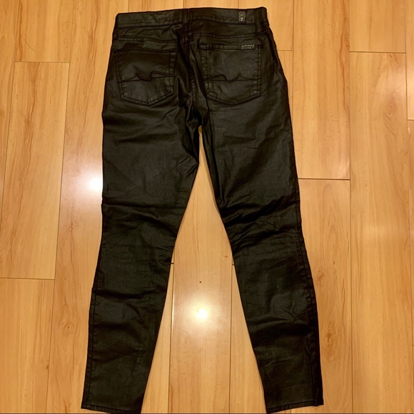Seven for all Mankind black waxed Jeans - Picture 2 of 2